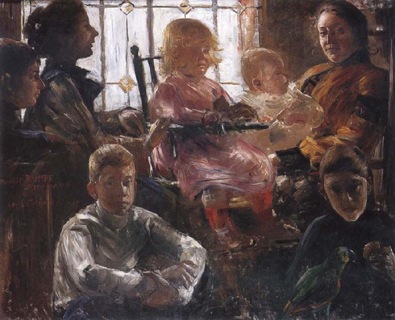 Lovis Corinth The Family of the Painter Fritz Rumpf oil painting image